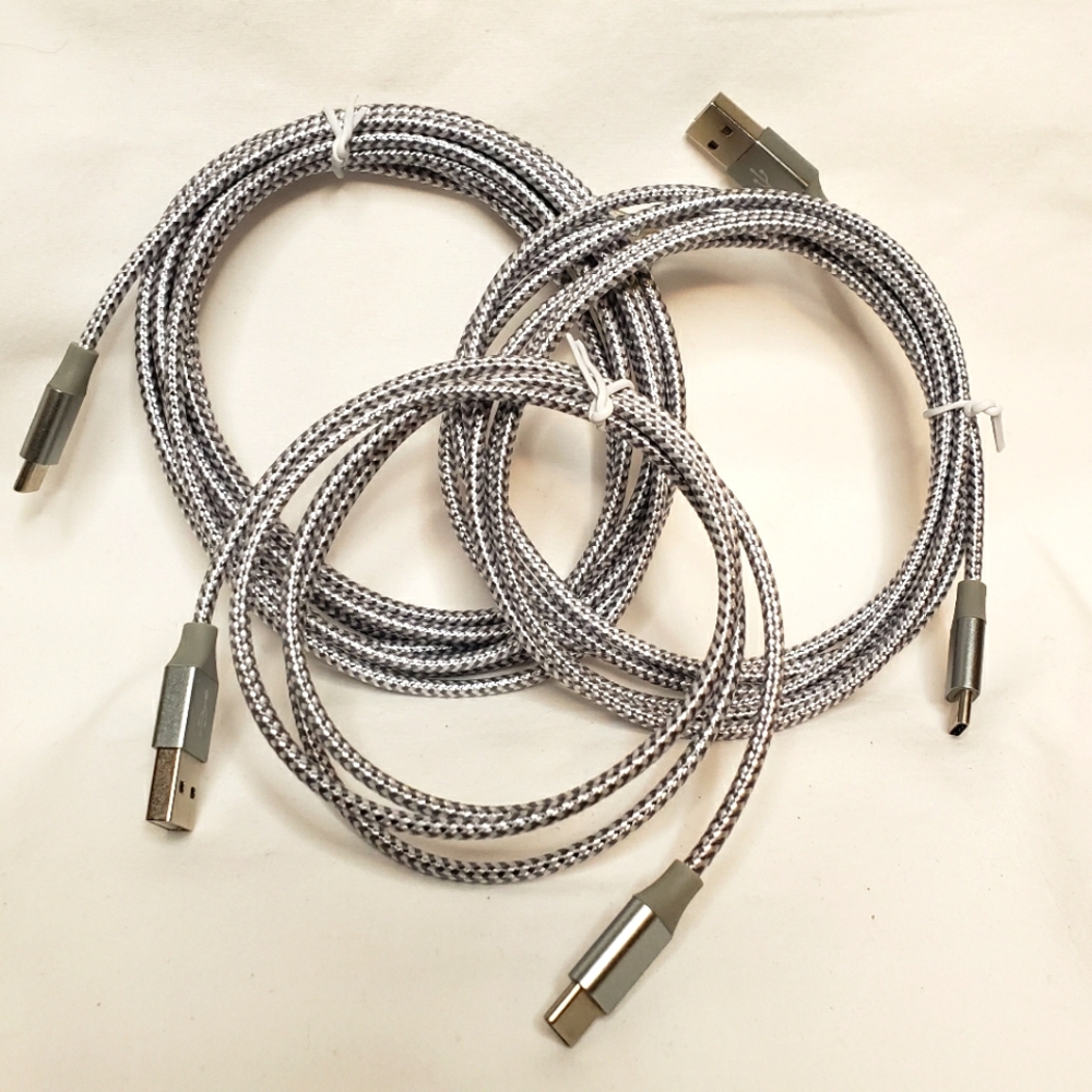 USB Type C Cable 3 pack
